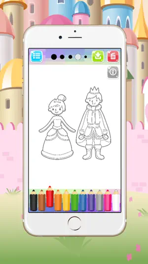 Princess Coloring Book 手指画 公主 小王子截图4