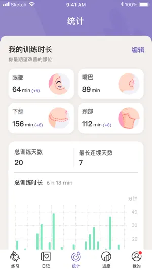 焕颜面部瑜伽-健康瘦脸脸型按摩，美容护肤瑜伽教程截图8