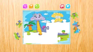 迪诺益智游戏免费 - 恐龙拼图为孩子和幼儿 - 学前学习游戏截图3