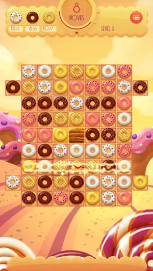 甜甜圈消消乐 - 经典消除游戏截图2
