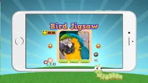 可爱的鸟和动物拼图 - 教育有趣的游戏为孩子和幼儿截图1