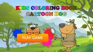 免费图画书游戏为孩子 - 玩画可爱的小狗截图1