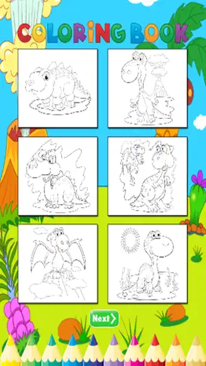 恐龍著色書 - 孩子的截图3