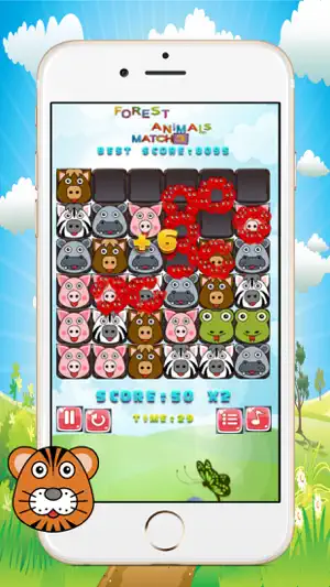 Forest Animals Match3 - ios好玩的单机游戏 教育游戏下载截图3
