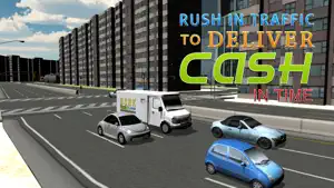 银行解款车模拟器 - 交通运输美元的资金卡车模拟游戏截图3
