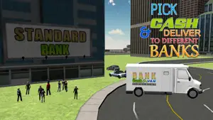 银行解款车模拟器 - 交通运输美元的资金卡车模拟游戏截图4