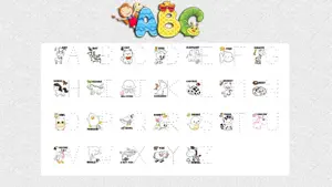 Abc 字母着色页写-教育游戏对于孩子教育的房间 Pbs 和布雷前游戏截图2